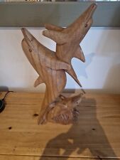 Carved wooden dolphin for sale  LINCOLN