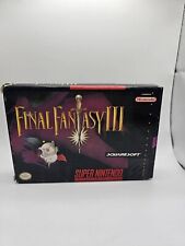 Final Fantasy III 3 SNES Super NintendoJogo Autêntico, Caixa, Inserção, Mapa Sem Manual comprar usado  Enviando para Brazil