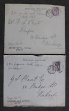 1885 envelopes derby for sale  UK
