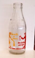 milk bottles 1950 for sale  MALVERN