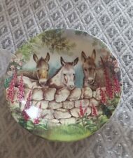 Three donkeys plate for sale  YEOVIL