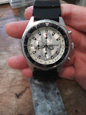 Relógio Casio AMW-330 45mm masculino mostrador prata mergulhadores cronógrafo bom!! comprar usado  Enviando para Brazil