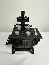 Queen Mini Cast Iron Stove With Pots Pans Vintage for sale  Shipping to South Africa