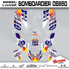 ATV Graphics Kits Decals Stickers RB2 Fit Can Am Bombardier DS650 2008-2015, used for sale  Shipping to South Africa