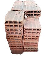 50 bricks perforated block 12cm building terracotta wall clay ceramic  for sale  Shipping to South Africa