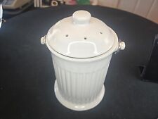 White Ceramic Counter Composter, used for sale  Shipping to South Africa