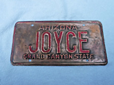 Usado, Placa de licença de cobre Arizona --MONOGRAMADO-JOYCE comprar usado  Enviando para Brazil