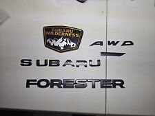 Used, 2022 2023 Subaru Forester  Wilderness Logo  Rear Badge Emblems  Set  OEM for sale  Shipping to South Africa