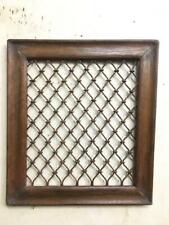 VINTAGE OLD UNIQUE INDIAN WOODEN RUSTIC IRON HAND CARVED RARE FRAME WINDOW for sale  Shipping to South Africa