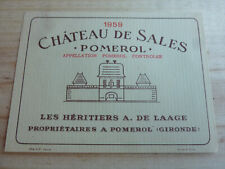 1959 chateau sales d'occasion  Expédié en Belgium