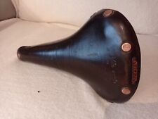 IDEAL 90 hand rod saddle according to rebour leather bike vintage France saddle leather, used for sale  Shipping to South Africa