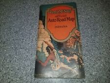 Vintage Auto Road Map Rand McNally Indiana 1930 Oil & Gas for sale  Chicago