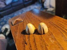 Pair Vintage Tube Radio Plascon  Knobs 1" Diameter Spline Shaft Socket   for sale  Shipping to South Africa