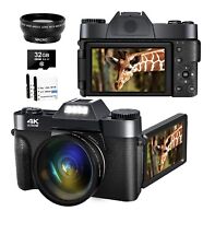 Câmera de vídeo digital 4K vlogging para filmadora YouTube 4k HD 1080P 48MP comprar usado  Enviando para Brazil