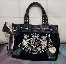 Bolsa de veludo vintage Y2K Juicy Couture bolsa de veludo sonhador Scottie cachorro preta  comprar usado  Enviando para Brazil