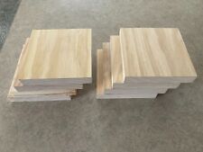 "Paquete de 8 bloques de madera real sin terminar para artesanías hágalo usted mismo, bloque cuadrado 6 x 6 x 1" segunda mano  Embacar hacia Argentina