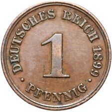 Rzesza Niemiecka - Cesarstwo - J. 10 - Moneta - 1 fenig 1899 D - ZACHOWANIE !, używany na sprzedaż  PL