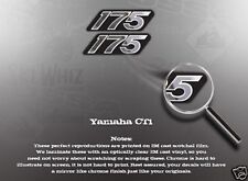 Used, YAMAHA CT1 SIDE COVER OIL TANK DECALS 175 ENDURO for sale  Shipping to South Africa
