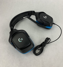 Auriculares para juegos Logitech G432 con cable de sonido envolvente negro/azul probado segunda mano  Embacar hacia Argentina