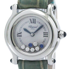 Relógio feminino de quartzo polido CHOPARD Happy Sport aço diamante 27/8245 BF567947 comprar usado  Enviando para Brazil