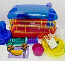 Conjunto inicial de gaiola de hamster Kaytee gaiola, tubos, roda de corrida, bola de hamster e muito mais comprar usado  Enviando para Brazil
