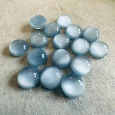 Usado, Cabochões de vidro vintage B452 15mm pedra da lua azul claro redondo sem folha (16) comprar usado  Enviando para Brazil