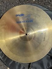 Paiste 18" China Cymbal Formula 602 w/ tiny holes for effect for sale  Shipping to South Africa