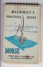 Caderno 1959 Morse Machinist's Drill and Machine Guide comprar usado  Enviando para Brazil