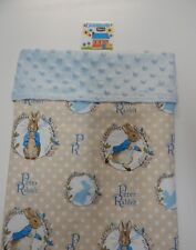 Peter Rabbit Baby Blanket Blue Bassinet Capsule Moses Basket 80cm x 60cm for sale  Shipping to South Africa