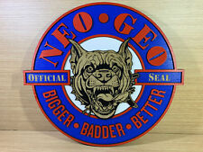 Logotipo pôster CLEARANCE Neo Geo DOG TAG madeira vermelha na parede aes mvs cd cdz comprar usado  Enviando para Brazil