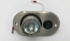 Used, SWITCHED HALOGEN RADIANT STEEL 12V 10W REFLECTOR RECESSED LIGHT & SWITCH CARAVAN for sale  Shipping to South Africa