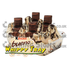 Used, Kinder Bueno Tray Whippy Ice Cream Sticker - Catering Van Trailer Die Cut Decal for sale  Shipping to South Africa