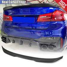 Spoiler labial traseiro de fibra de carbono 17-20 para BMW 5 Series G30 G38 F90 M5 Sedan comprar usado  Enviando para Brazil