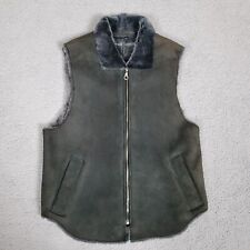Black shearling vest for sale  Houston