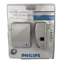 Philips Wireless Phone Modem Jack System PH0900 Turn AC Outlets to Phone Jacks for sale  Shipping to South Africa