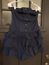 Used, Juniors Navy Poetry Mini Strapless Dress Size Medium for sale  Shipping to South Africa