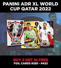 PANINI ADRENALYN XL FIFA WORLD CUP Qatar 2022 sottogruppi/ORO #289 - #423 usato  Spedire a Italy