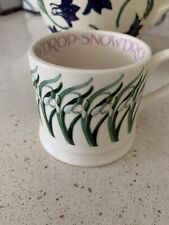 Used, Emma Bridgewater Baby mug. SNOWDROPS Spring Flowers NGS for sale  POTTERS BAR