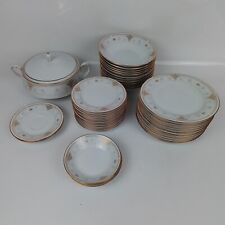 Noritake White And Gold Dinner Set, used for sale  Shipping to South Africa