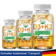 Vitamin D3 + K2 Tabletten - 10/60/120Stk - 5000IU - Sonnenvitamin für Knochen, usado comprar usado  Enviando para Brazil