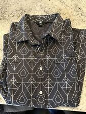 Usado, Camisa Volcom Calce Clásico Para Hombre Grande Negra Manga Corta Informal Abotonada segunda mano  Embacar hacia Argentina