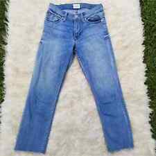 Hudson Fallon Crop Skinny Jeans Size 24 Stretch Denim Cropped Raw Edge Fray Hem for sale  Shipping to South Africa