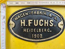 Waggonschild heidelberg 1902 gebraucht kaufen  Lichtenau