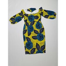 Women African Print Dress With Face Mask for sale  Shipping to South Africa