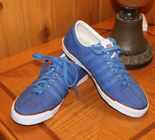 Zapato de tenis para mujer K-Swiss azul bajo surf'n césped OG 93794-473-M lona talla 8,5, usado segunda mano  Embacar hacia Mexico