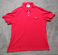 Camisa polo masculina pinguim original 2XL bolso no peito vermelho bordado ajuste clássico comprar usado  Enviando para Brazil