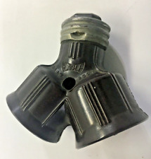 Antigo adaptador soquete divisor Eagle baquelite luz dupla adaptador soquete, usado comprar usado  Enviando para Brazil