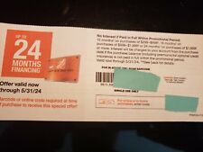 Cupón HOME DEPOT hasta 24 meses de financiación. Caducidad: 31/05/2024 segunda mano  Embacar hacia Argentina