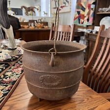 Detroit Stove Works Cast Iron Bucket Scuttle Cauldron Advertising #8 for sale  Shipping to South Africa