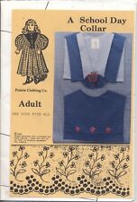 Prairie Clothing Co. "A School Day Collar" Sewing Pattern  Costume 1986 UNCUT for sale  Shipping to South Africa